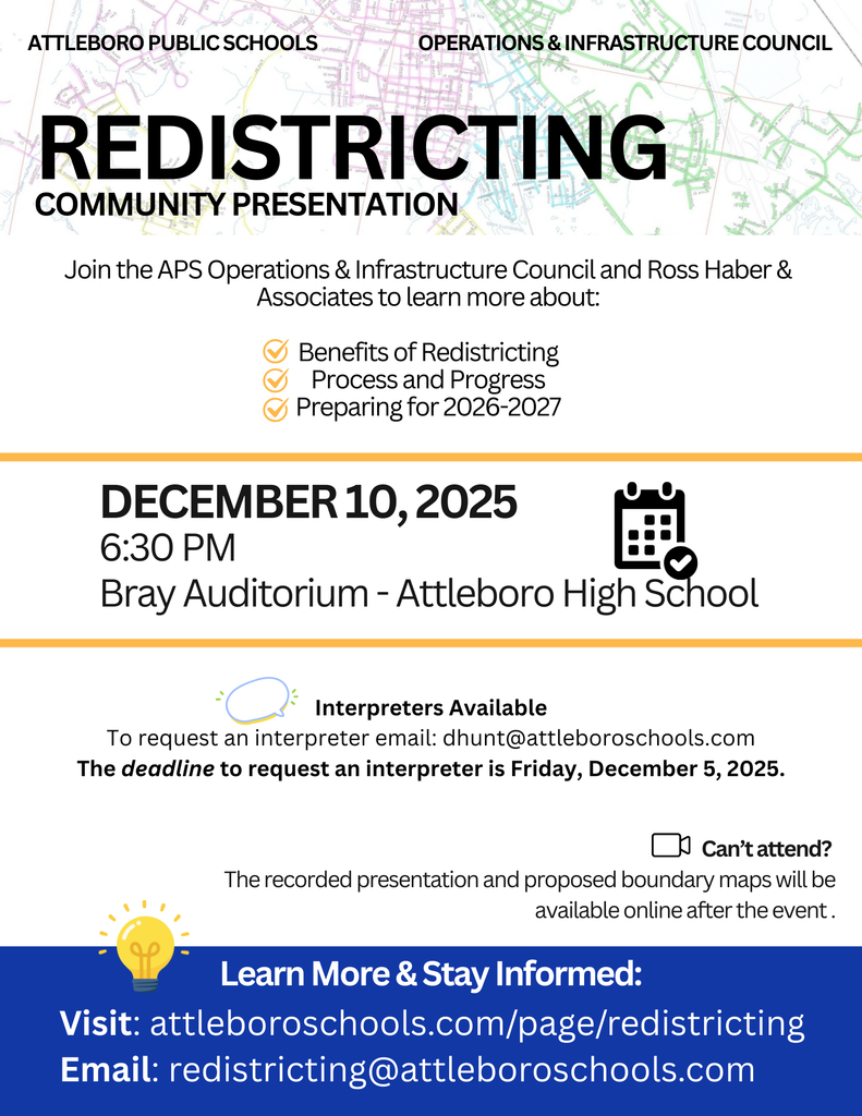 Redistricting Community Event flyer 