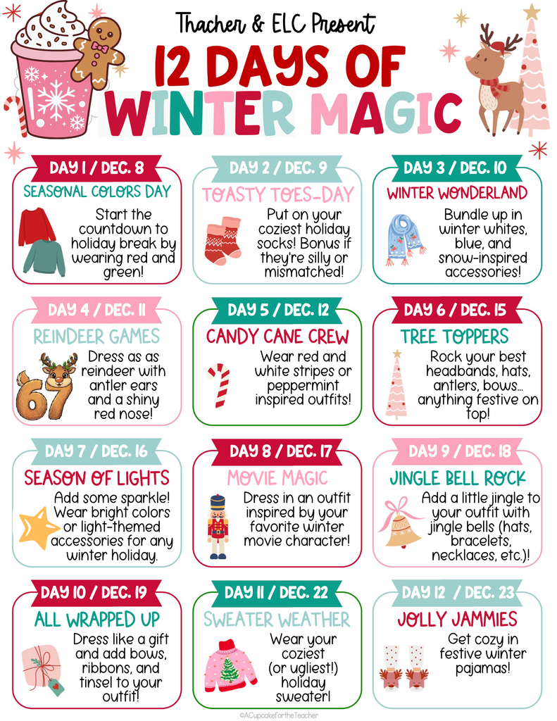 Winter Fun Spirit Days