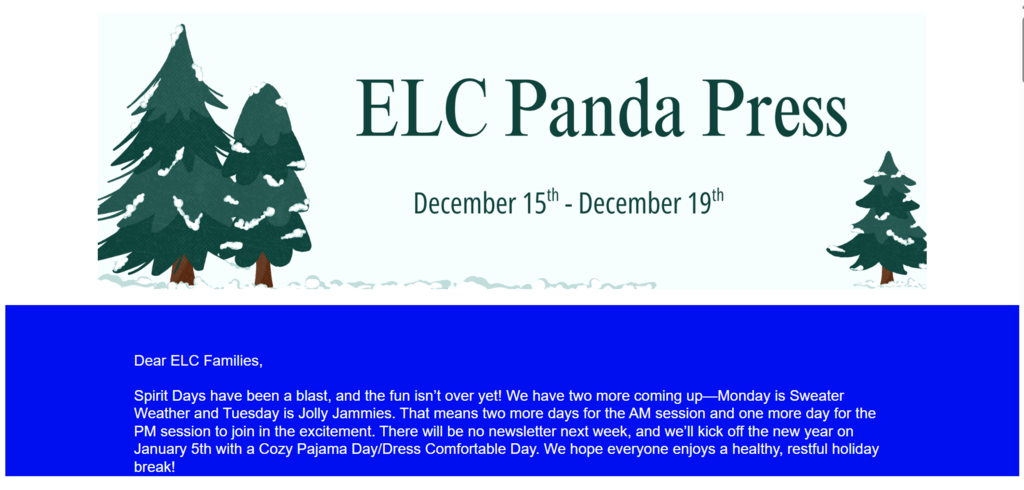 ELC Panda Press Banner