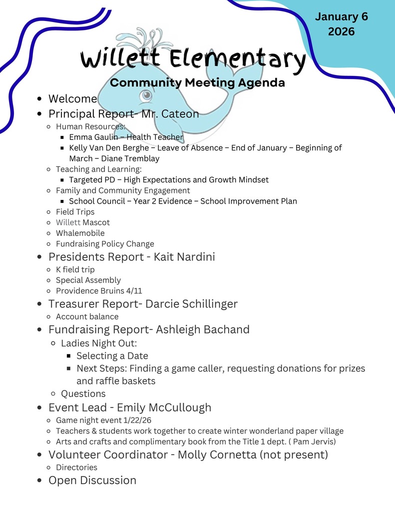 January 6, 2026 - Agenda