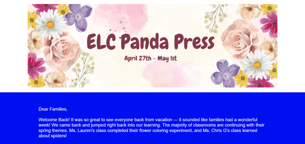 ELC Panda Press 5/1/26