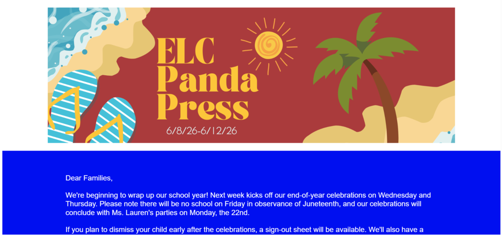 ELC Panda Press 6/12/26