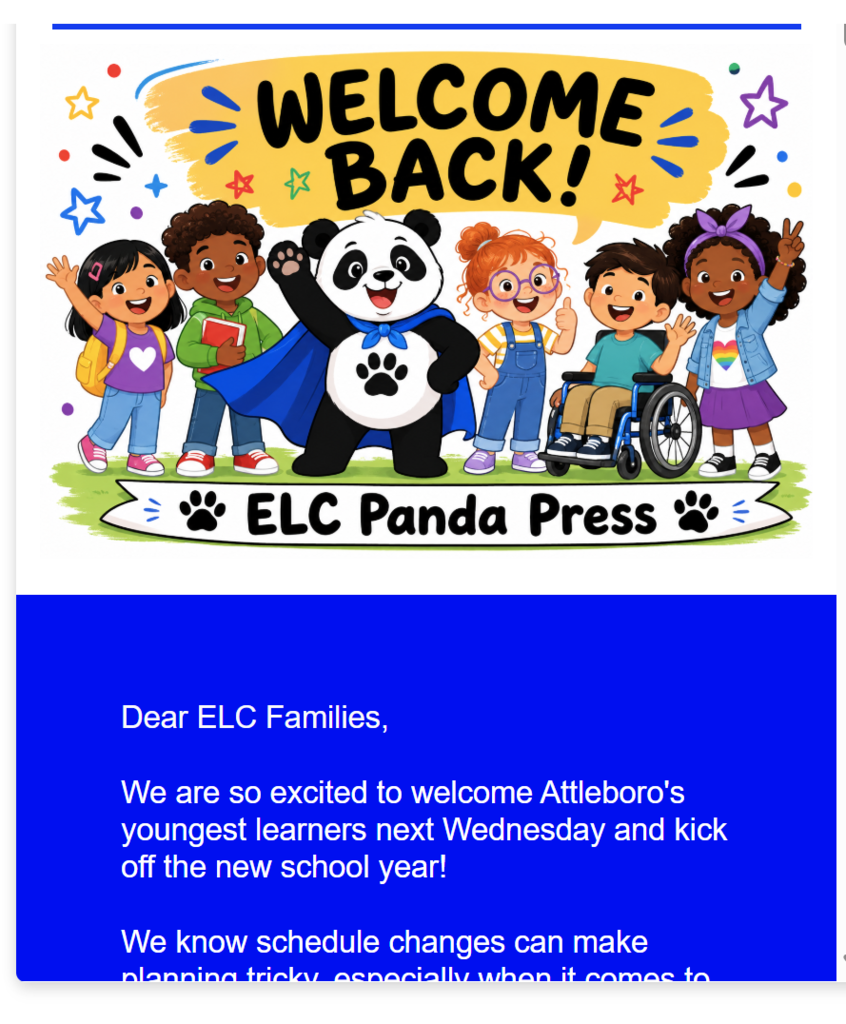 Welcome Back Image with SuperPanda