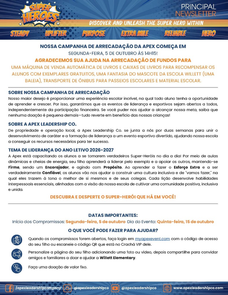 Principal Newsletter