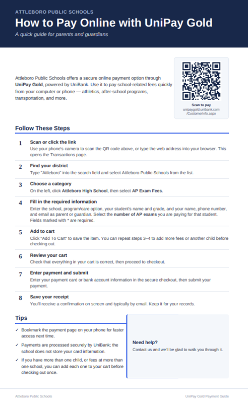 UniPay Instructions