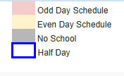 calendar legend