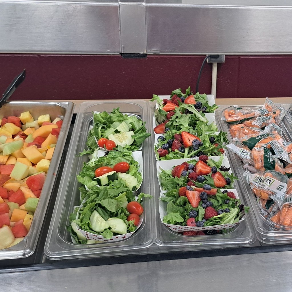 some of our new choices for our salad bar