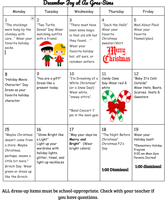 December Joy Calendar