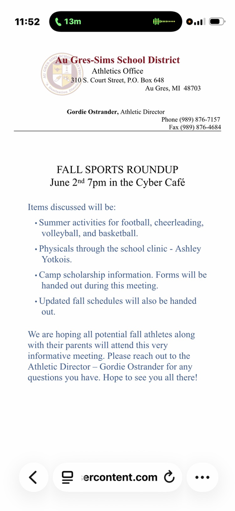 Fall Sports Round up