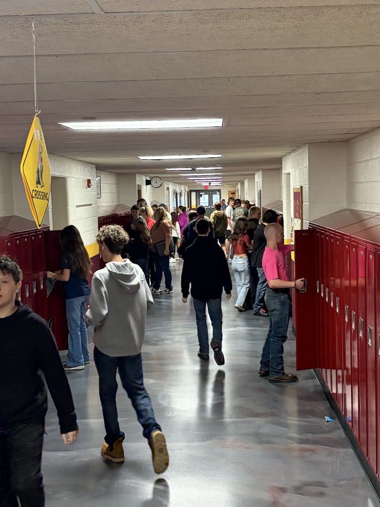 high school students moving in all directions