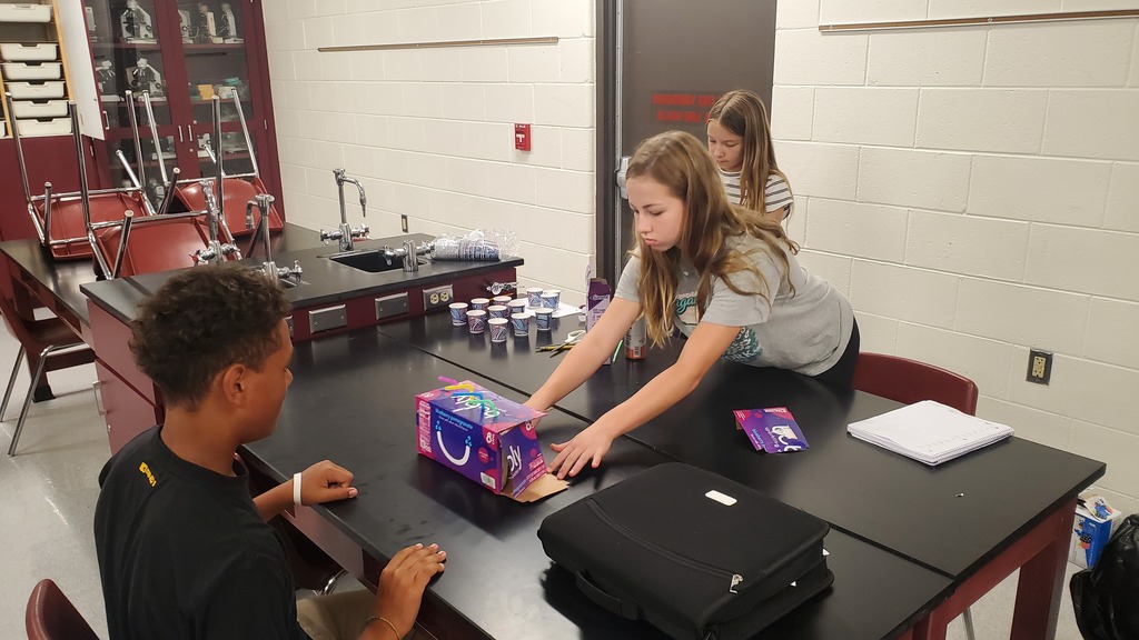 3 students testing bubbler preferences 