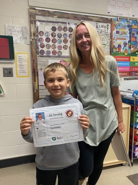 2nd Grade: Eli Strong - Nominated by Mrs. Bashaw