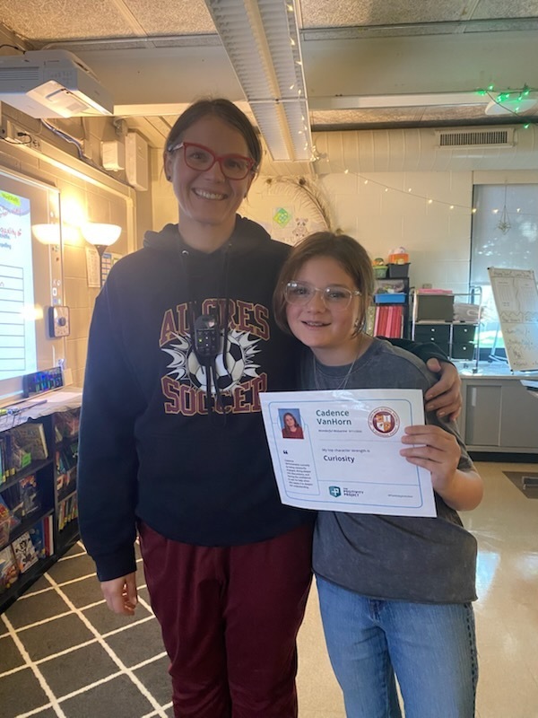 5th Grade: Cadence Vanhorn - Nominated by Mrs. Wilk