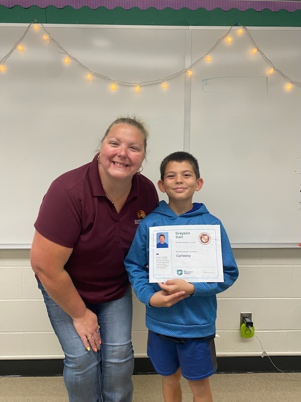 4th Grade: Greyson Dait - Nominated by Mrs. Swaid