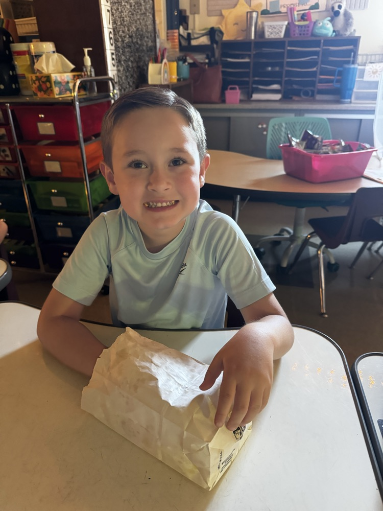 students enjoying popcorn