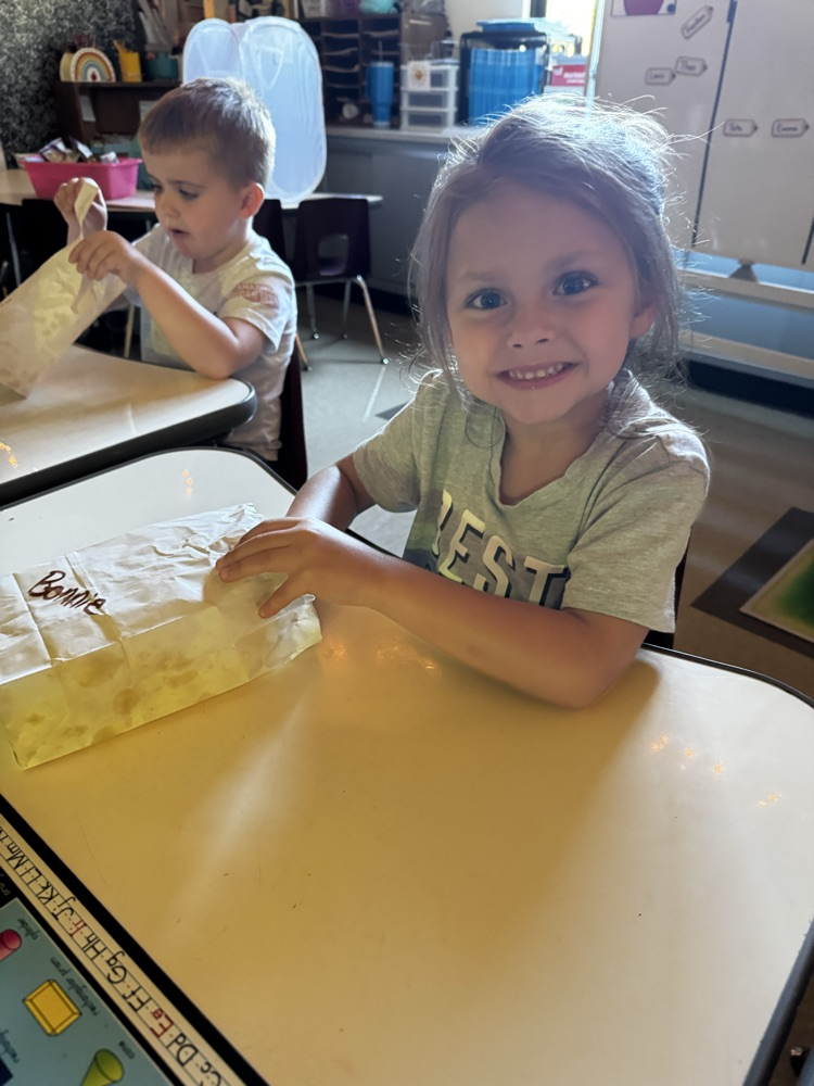 students enjoying popcorn