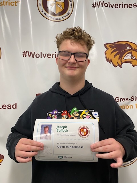 9th Grade: Joseph Bullock - Nominated by Mr. Blackmore
