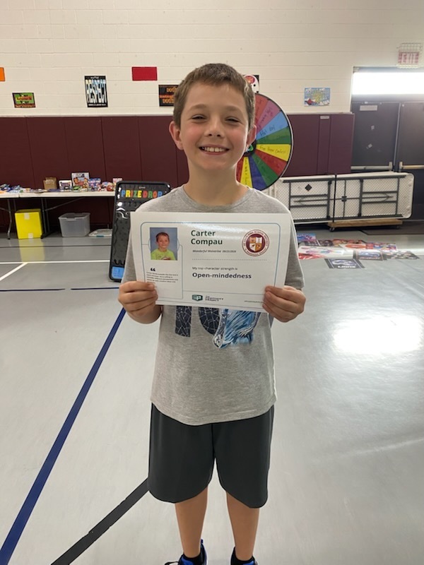 4th Grade: Carter Compau - Nominated by Mrs. Swaid