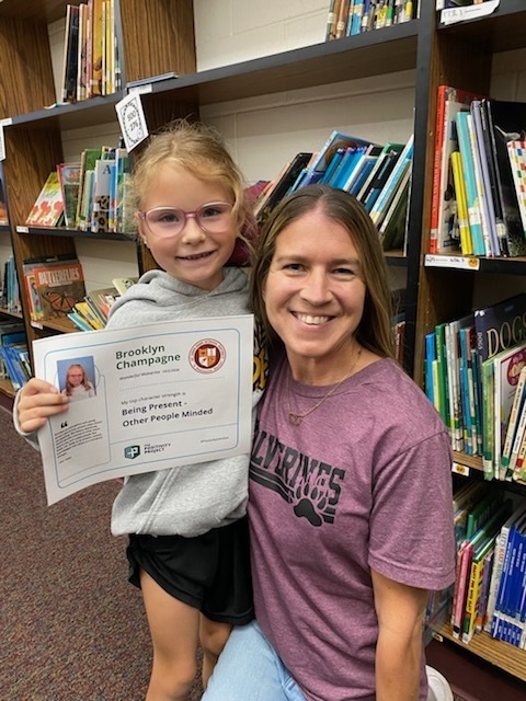 1st Grade: Brooklyn Champagne - Nominated by Mrs. Hasty