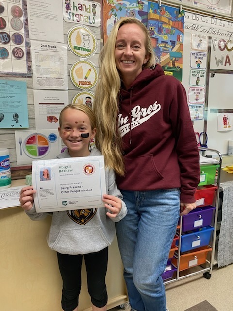 2nd Grade: Abigail Bashaw - Nominated by Mrs. Bashaw