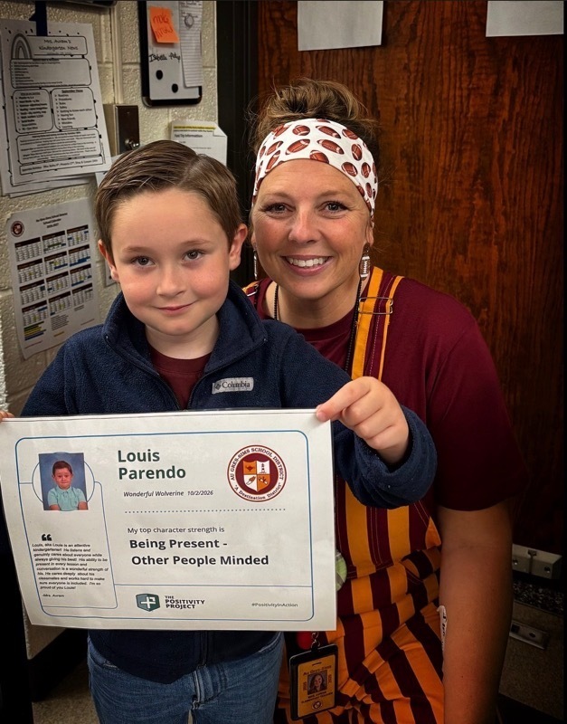K Grade: Louis Parendo - Nominated by Mrs. Avram