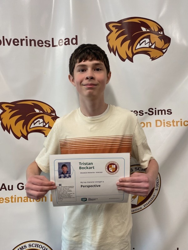 8th Grade: Tristan Bockart - Nominated by Mr. Kohl