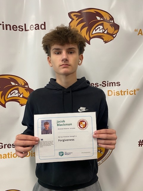 10th Grade: Jacob Blackmon - Nominated by Mr. Freeman