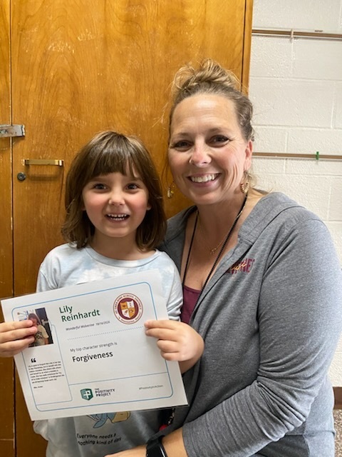 K Grade: Lily Reinhardt - Nominated by Mrs. Avram
