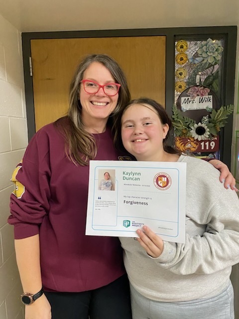 5th Grade: Kaylynn Duncan - Nominated by Mrs. Wilk