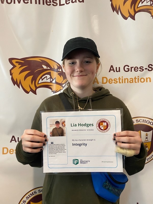 9th Grade: Lia Hodges - Nominated by Mr. Blackmore