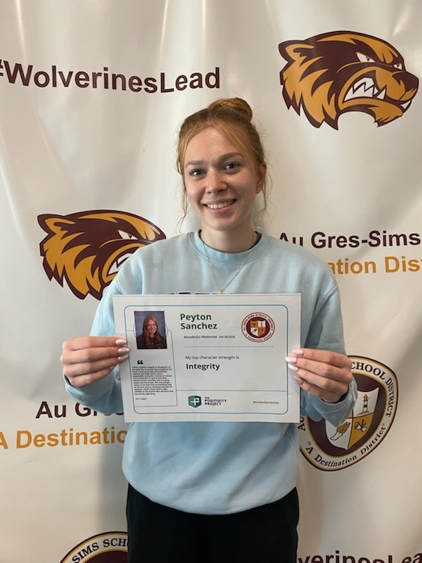 12th Grade: Peyton Sanchez - Nominated by Mrs. Salgat