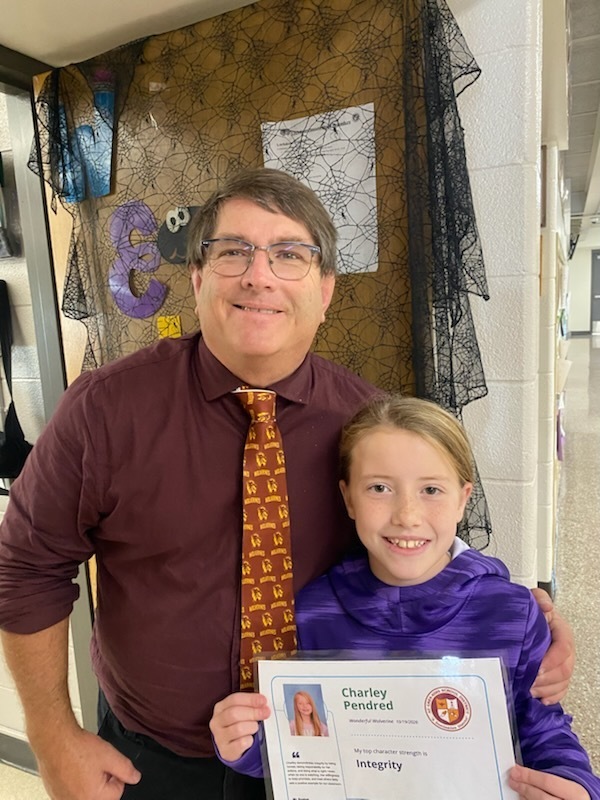 5th Grade: Charley Pendred - Nominated by Mr. Bartlett