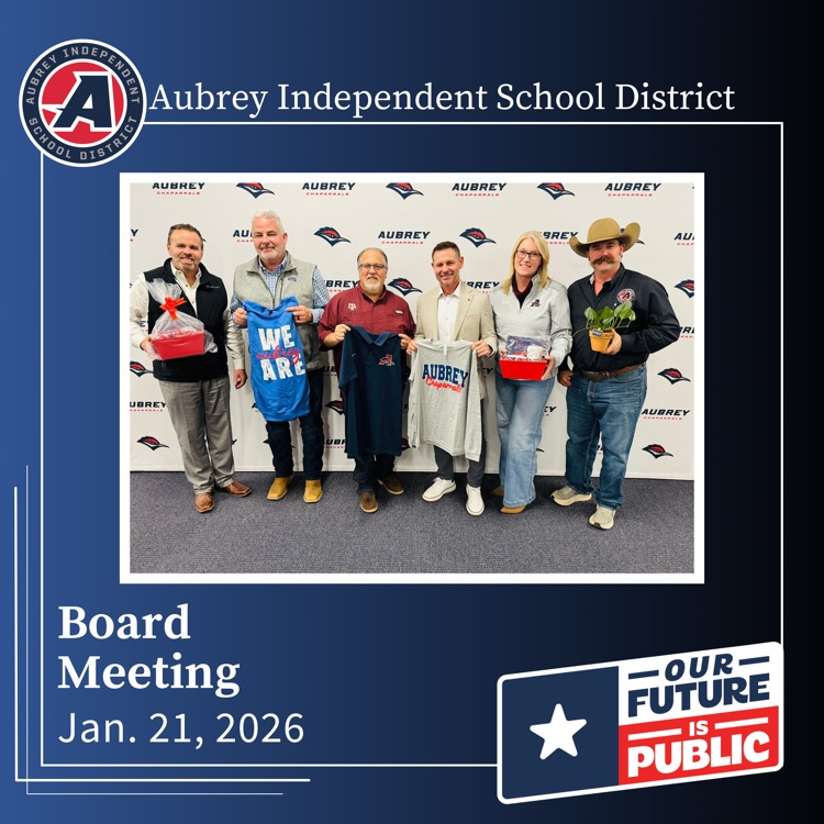 school board with gifts