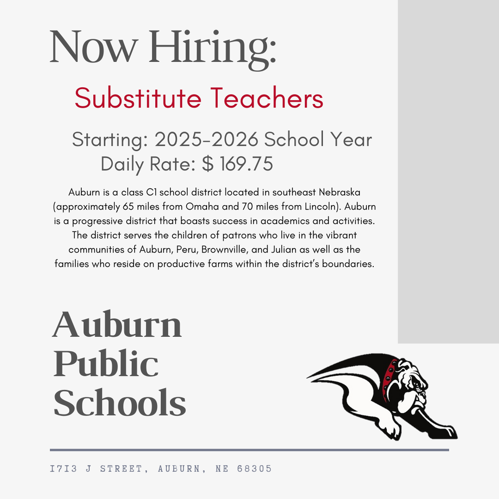 Now Hiring: Substitute Teachers