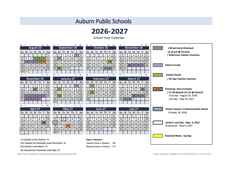 26-27 APS Calendar