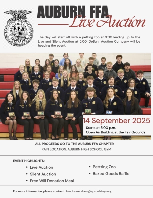 Live Auction Flyer