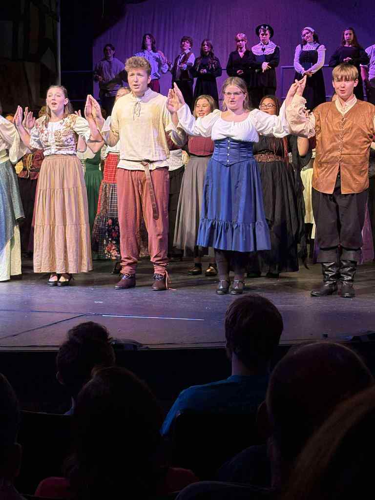 Addison Fankhausser and Kyle Jones in Something Rotten