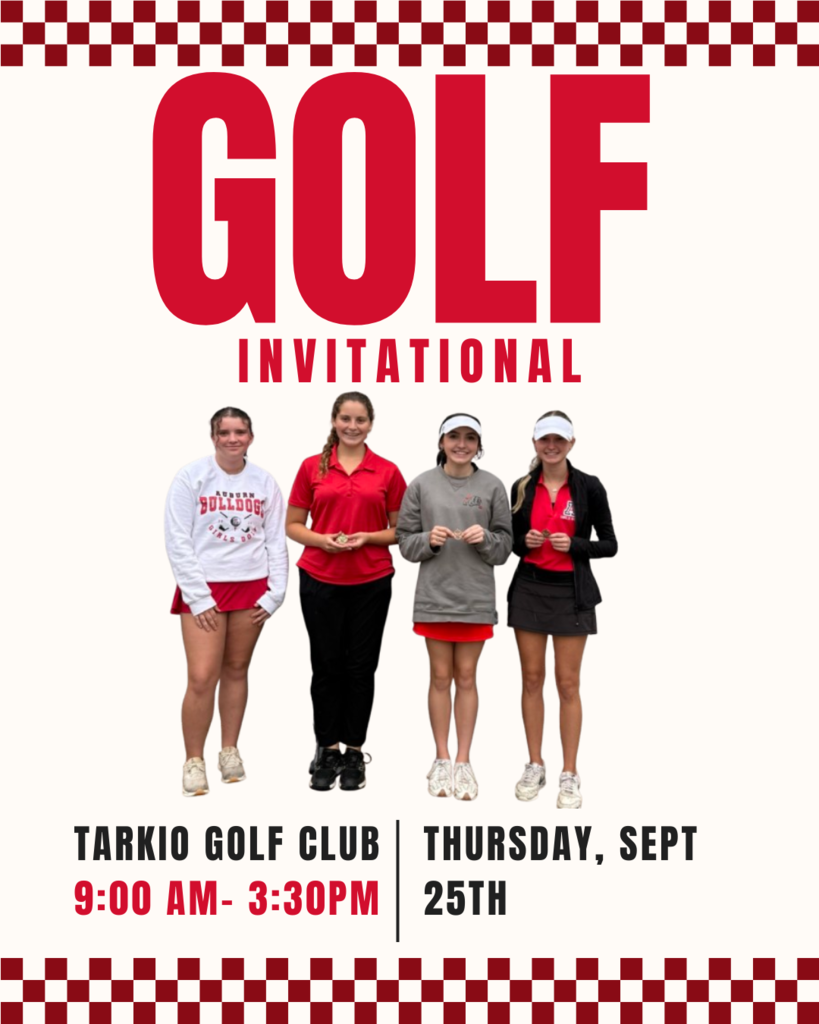 Green and White Retro Ilustration Golf Tournament Instagram Post