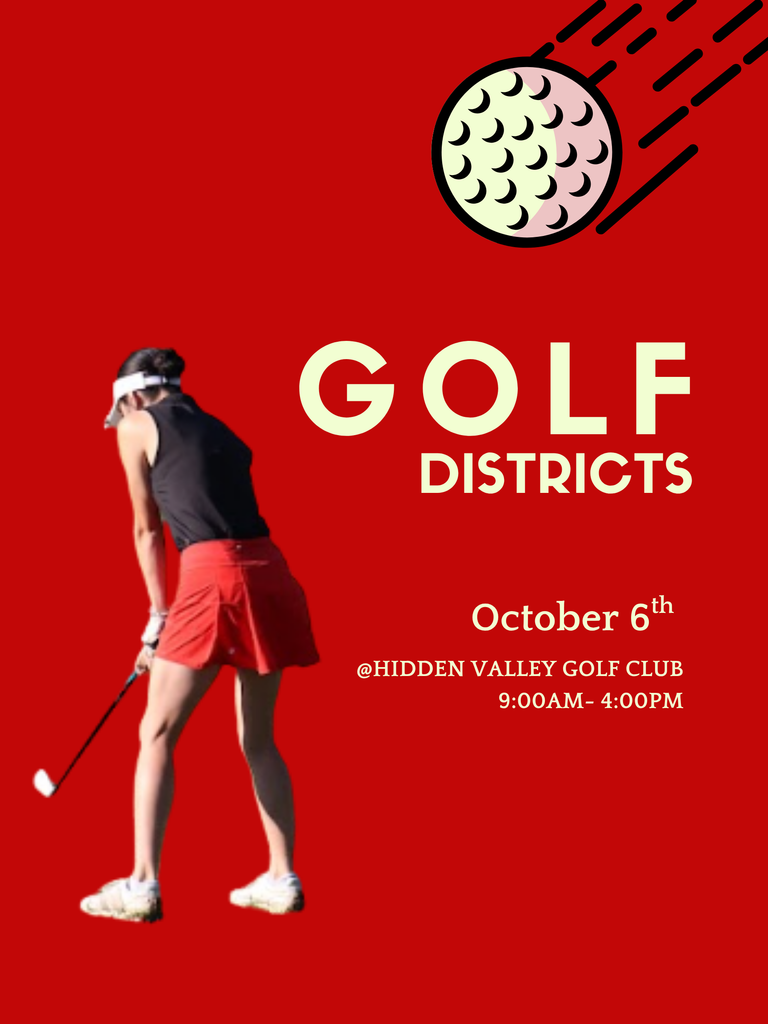 green minimalist Golf Tournament Poster template
