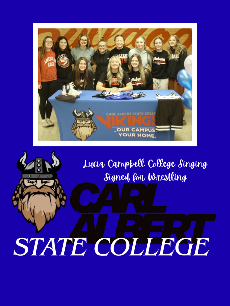 Lucia Campbell College Singing signed for wrestling carl albert state college