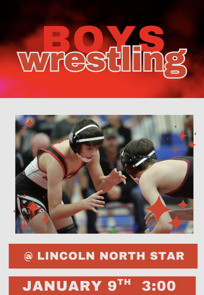 boys wrestling lincoln north star january 9th 3:00