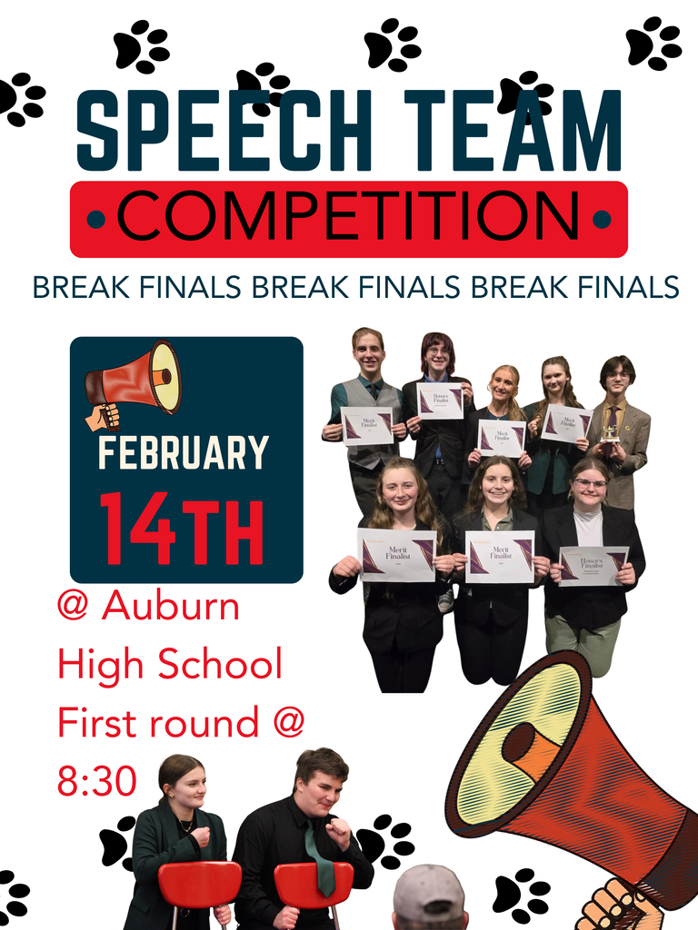 Auburn Speech team @ Auburn High School First round @ 9:30