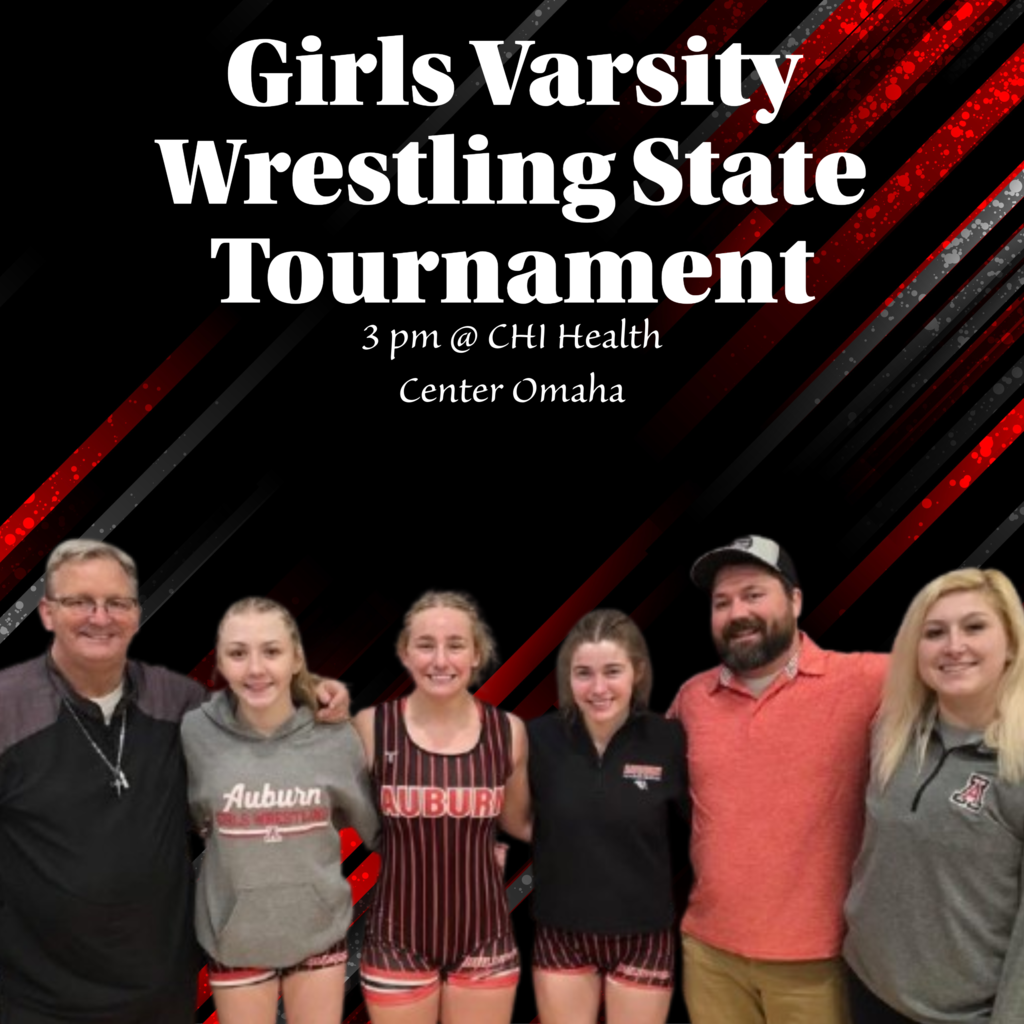 Girls Varsity Wrestling State Tournament February 17, 3 pm at CHI Health Center Omaha