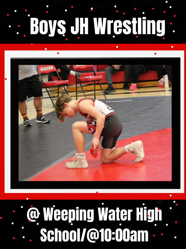 Boys JH Wrestling @ weeping water high school @ 10:00 am