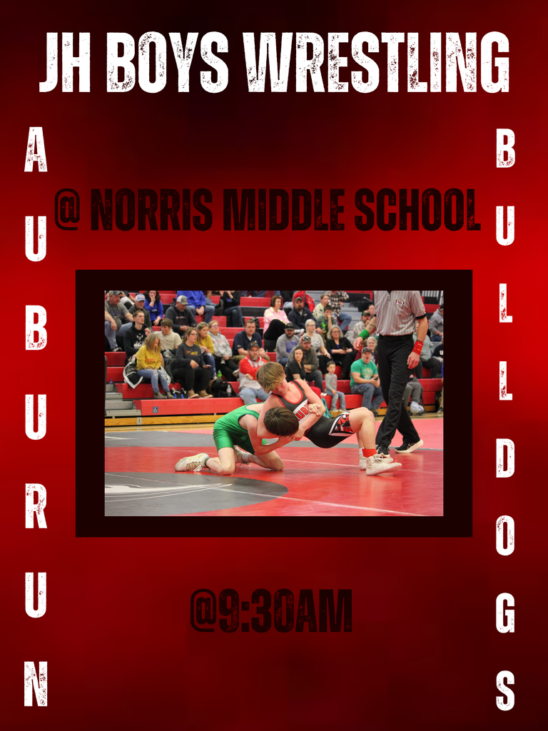 Junior high boys wrestling at Norris middle school at 9:30am 