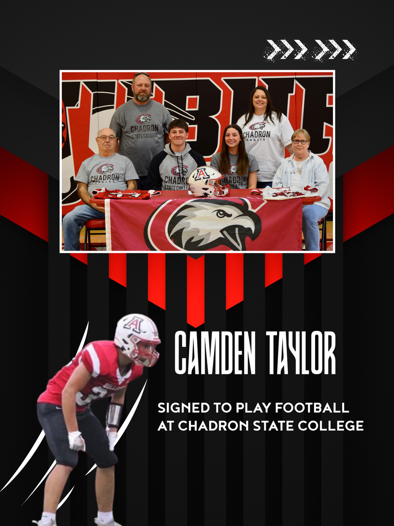 camden taylor signed to play football at chadron state college