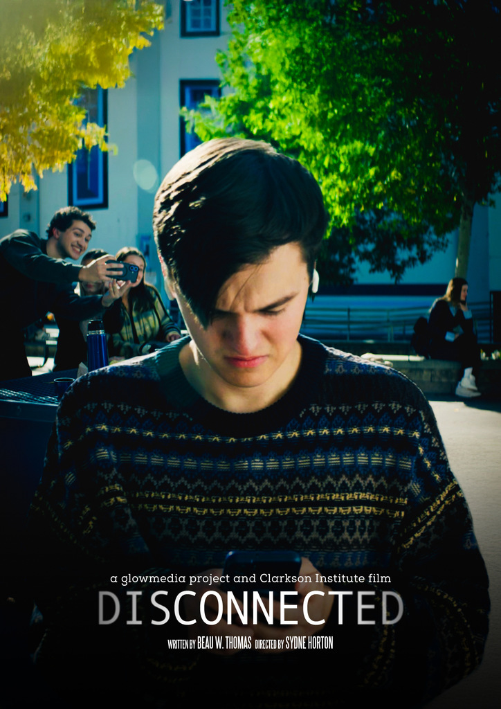 This is a movie poster for Disconnected, written by Beau Thomas.