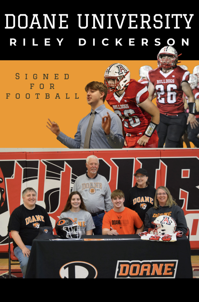 doane university riley dickerson signed for football