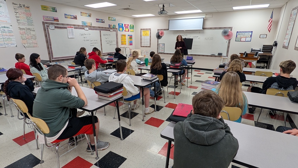 Jack Hayes performing in Mrs. Deatz's classroom