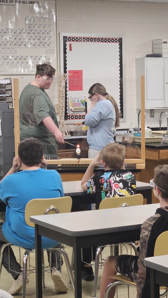 Advanced chemistry students conducting the experiment.